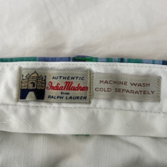Vintage Men's Polo Ralph Lauren Authentic Indian Madras Shorts - Picture 7 of 10